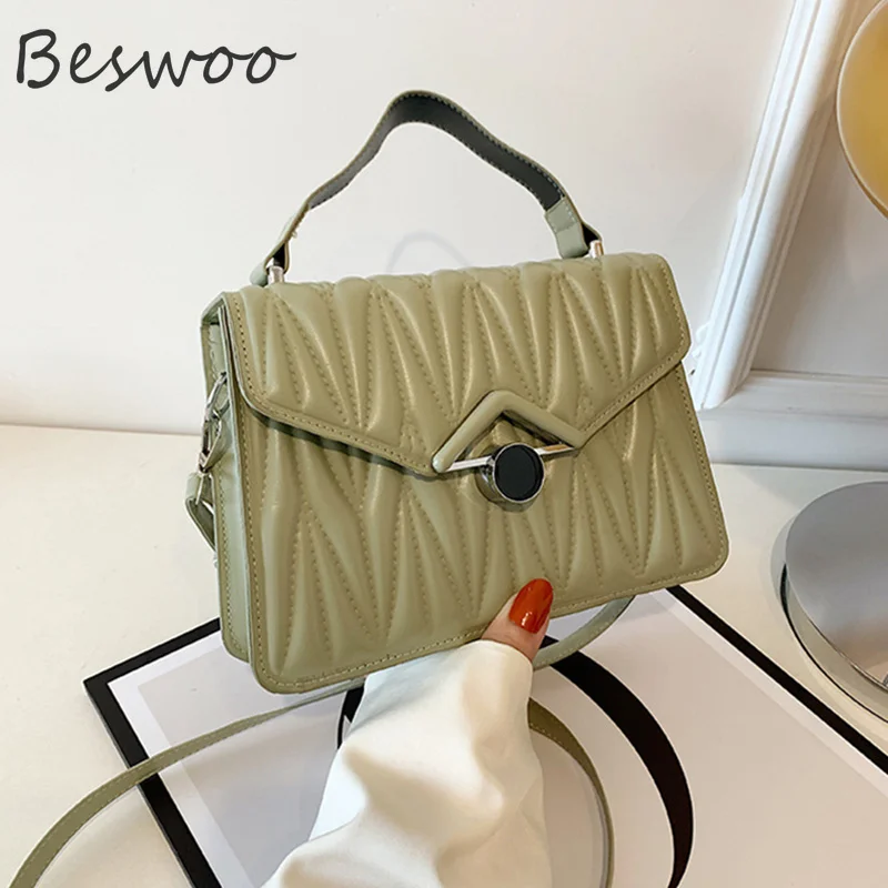 

Women's Bag New Fashion Thread Female Bag Minority Vintage Design Handbags for Women Solid Color Square Crossbody Shoulder Bag