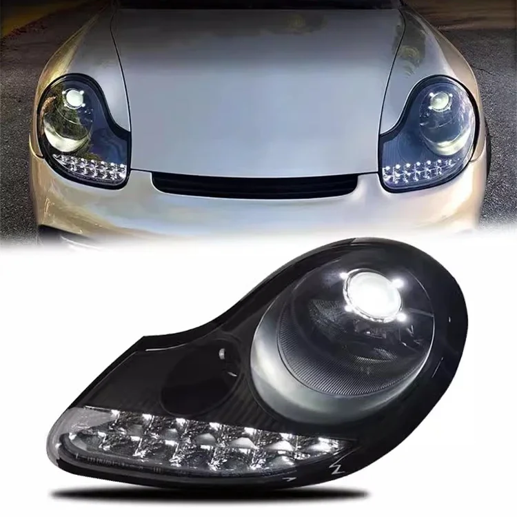 Передняя фара автомобиля в сборе для Porsche Boxster 986 DRL дневные ходовые огни указатель