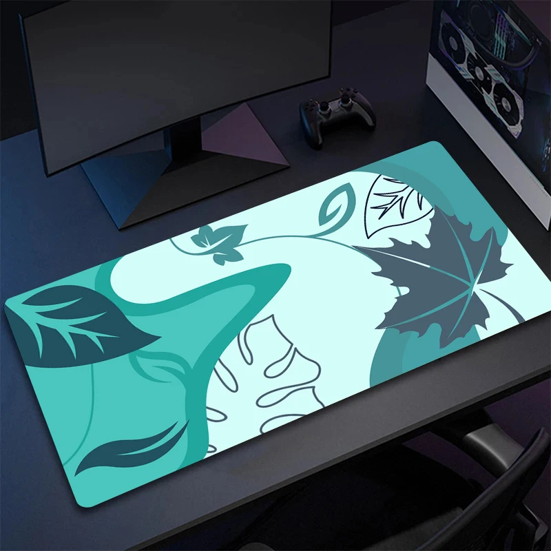 

Mousepad Gamer Abstract Background Color Nature Leaves and Line Mouse Carpet Keyboard Pad Gaming Accessories Computer Desk Mats