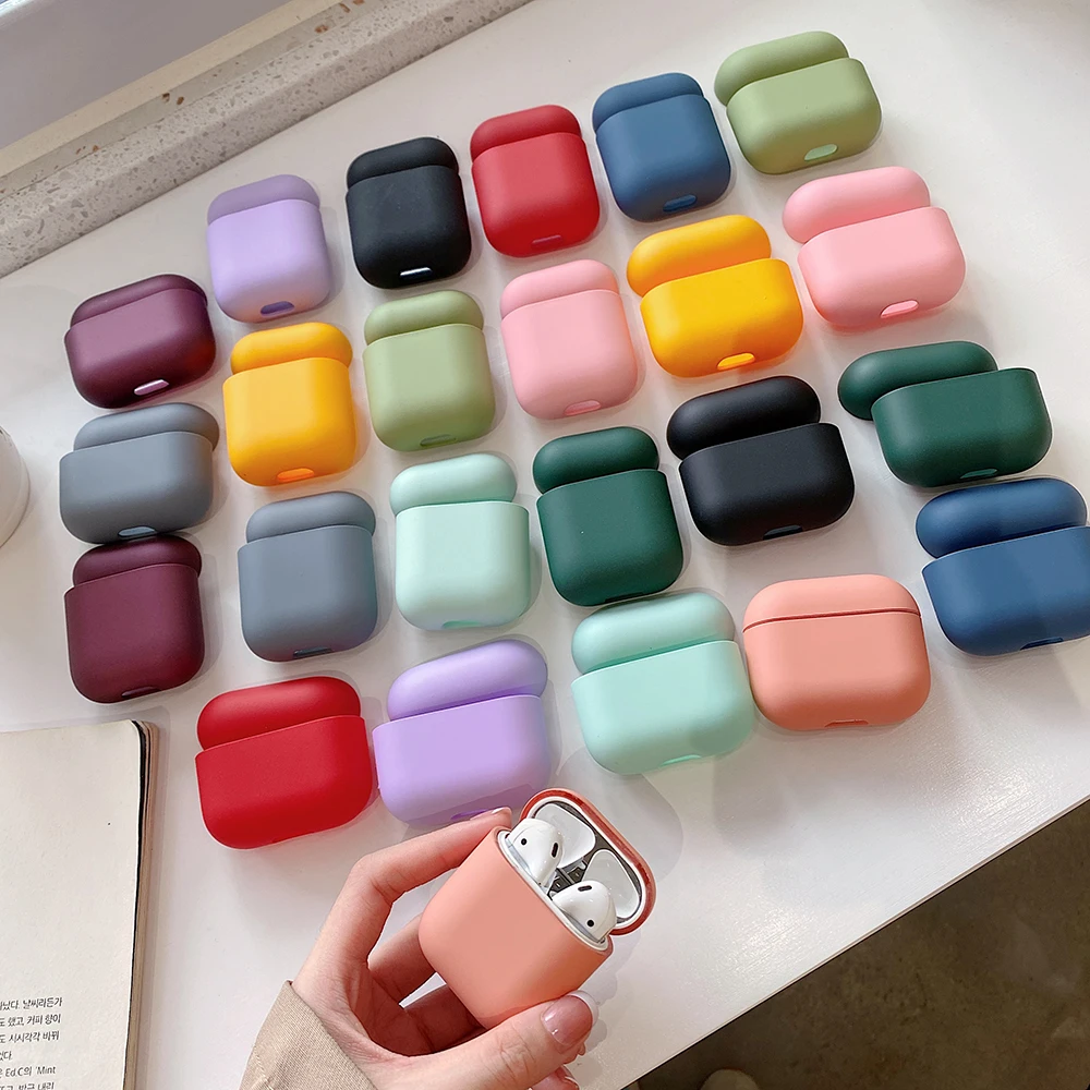 

Solid Color Hard PC Earpods Case for Airpods Pro 2 Frosted Protective Cover for Airpod Air Pods Pro 1 Earphone Cases Coque Funda