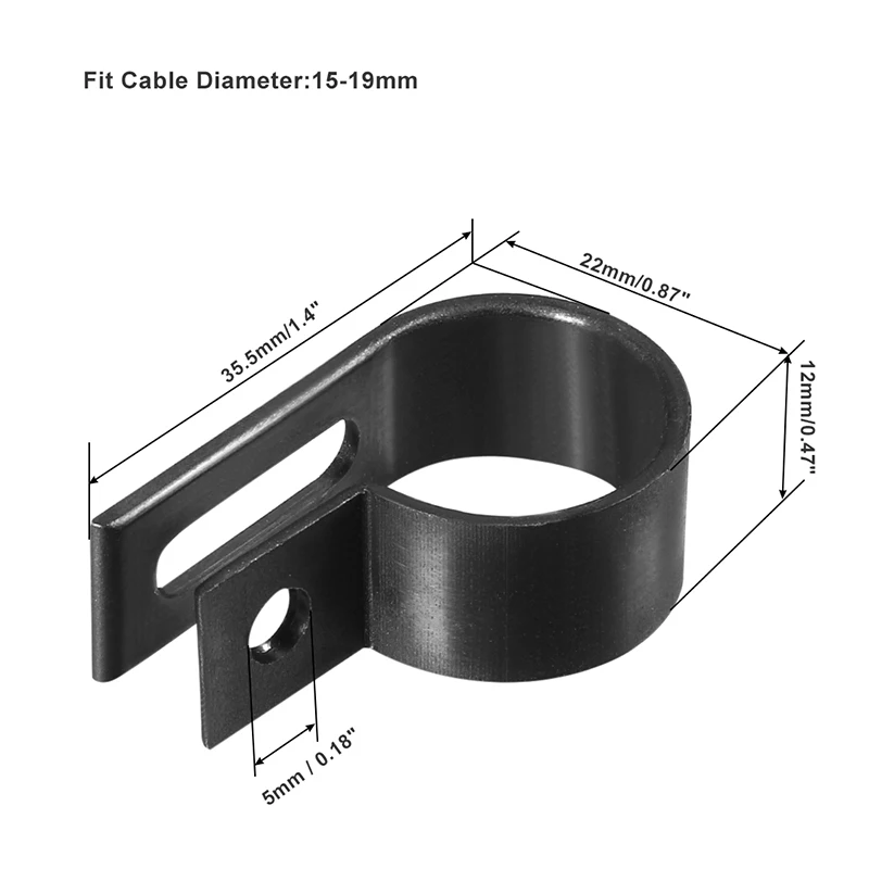 

20 шт. нейлоновый зажим для кабеля R-type, зажим для крепления провода, органайзер для кабеля, зажимы для провода R5/R6.4/R13/R15.8/R19/R25