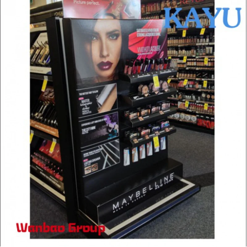 Promotional Pop Corrugated Cosmetic Supermarket Cardboard Shelf Display Stand Shelf Trays Display