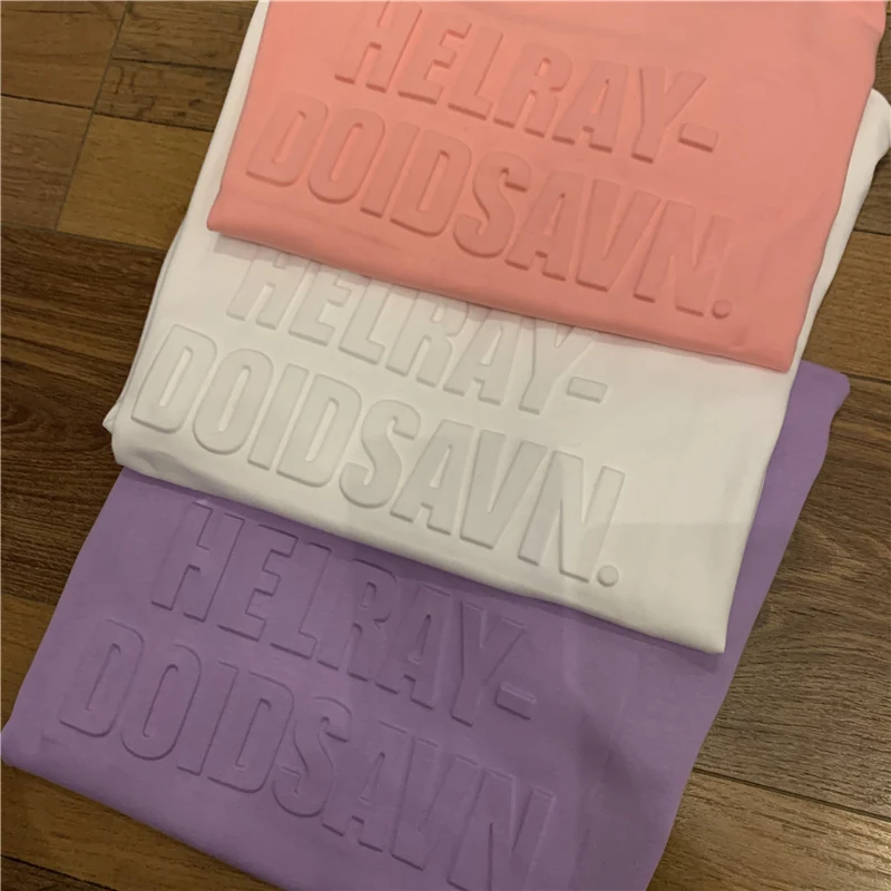 Повседневная Свободная футболка с коротким рукавом и круглым вырезом буквенным