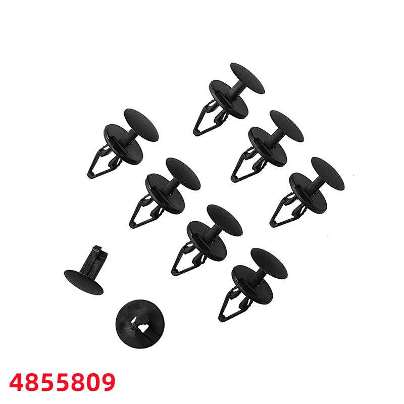 

100Pcs Auto Fastener And Clip Car Retainer Nylon Clips Push Type Retainer Plastic Fastener 4855809 B61