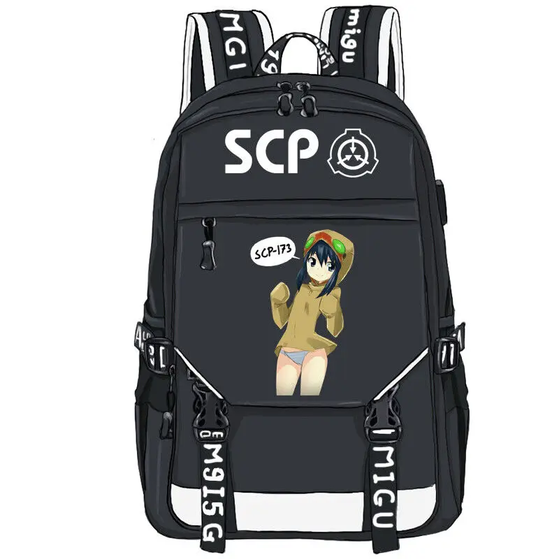 

Сумка для ноутбука с рисунком из аниме SCP Foundation, дорожный рюкзак, школьная сумка в стиле Харадзюку, подарок #5