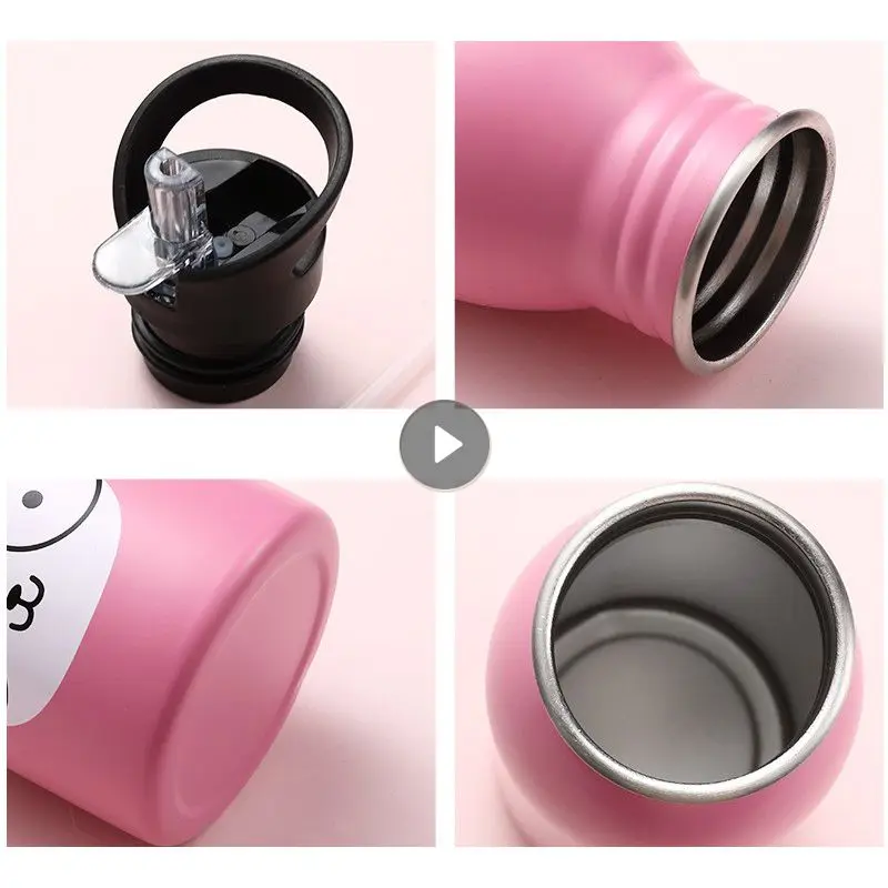 

Милая бутылка для воды 500 мл, креативный подарок с милыми животными, портативная Спортивная бутылка для воды для велоспорта, кемпинга, пешего туризма, школы, детей