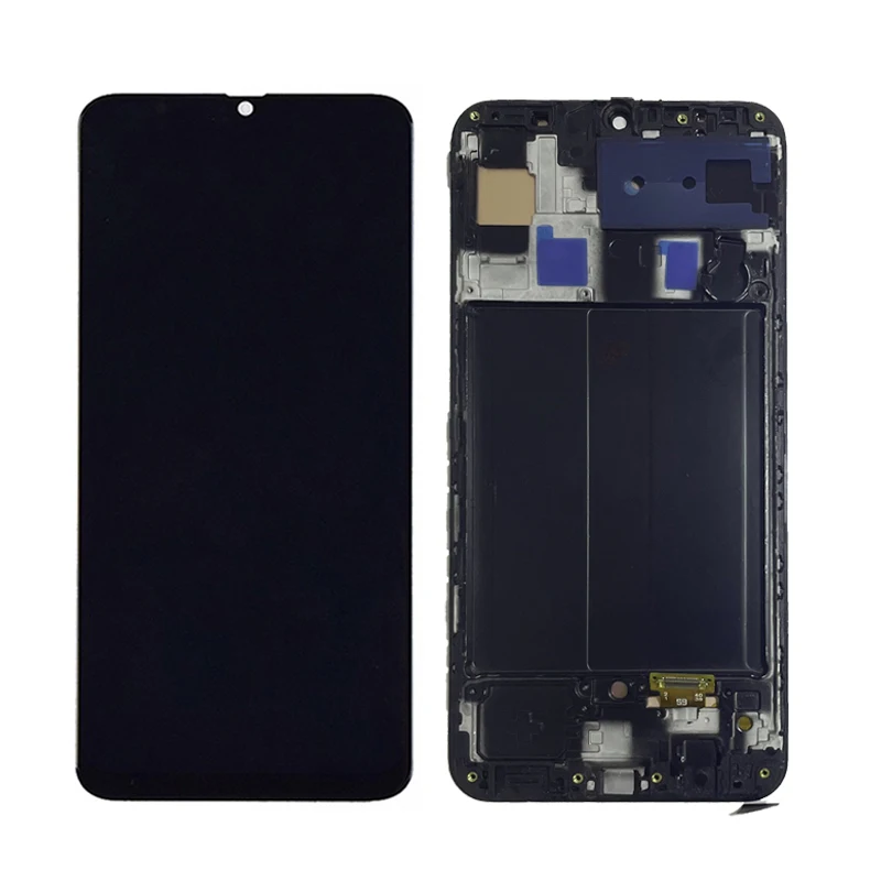 

Super AMOLED For Samsung Galaxy A50 Display A505 A505DS A505F A505FD A505A LCD Display Touch Screen Digitizer Assembly + Frame