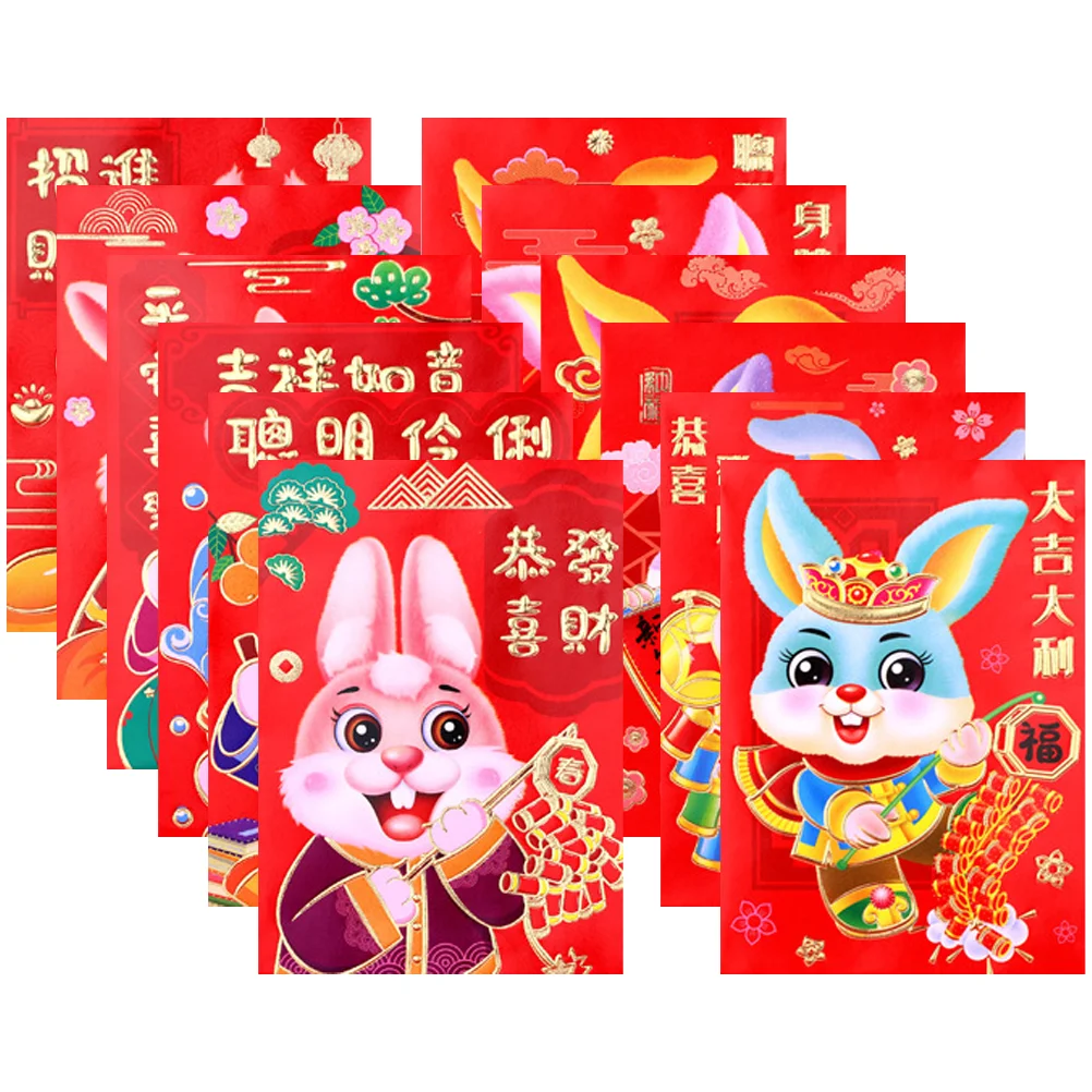 

Year Money Envelopes Red Rabbit Packets New Spring Festival Cash Pocket Hongbao Lucky Pockets Chinese Hong Bao Gift Good
