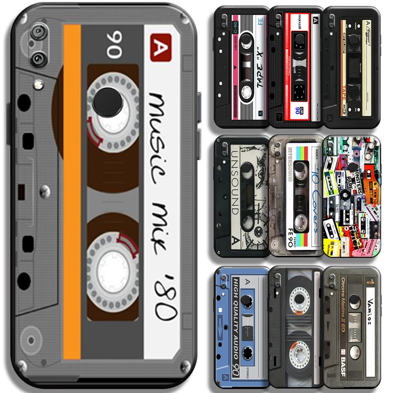 

Retro Vintage Old Cassette Tape for Huawei Y7 Y6 2019 Y6P Y7P 2020 Y7S Phone Case Cover Cases Shell full Protection Coque TPU