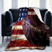 american flag baseball fashion print fluffy blanket home bedroom soft bedding office sofa nap blanket travel picnic blanket