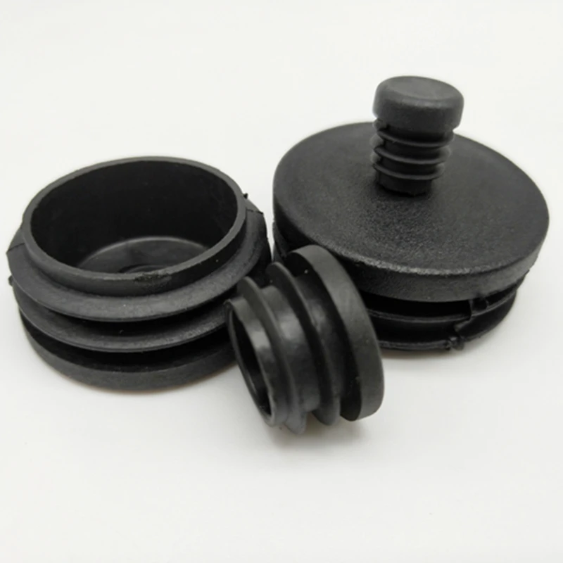 

2/4/8pcs PP Plastic Black Round Pipe Plug Chair Non-Slip Foot Pads Sealing Cover 12 14 16 19 20 22 25 28 30mm to 76mm