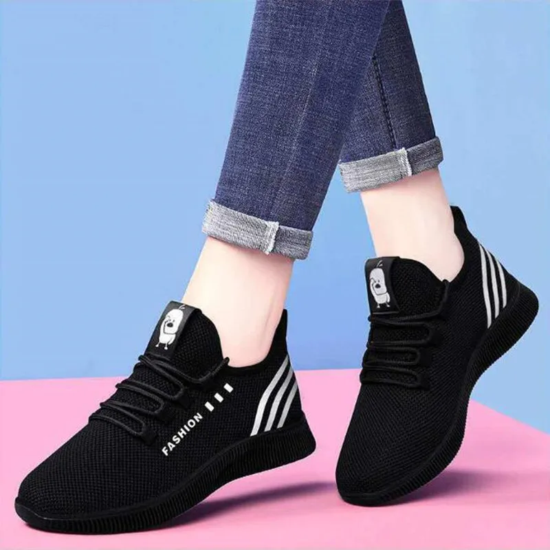 

Sneakers Women Shoes Mesh Lace Up Platform Sneakers Outdoor Platform Women Casual Sneakers Breathable Walking Zapatos De Mujer