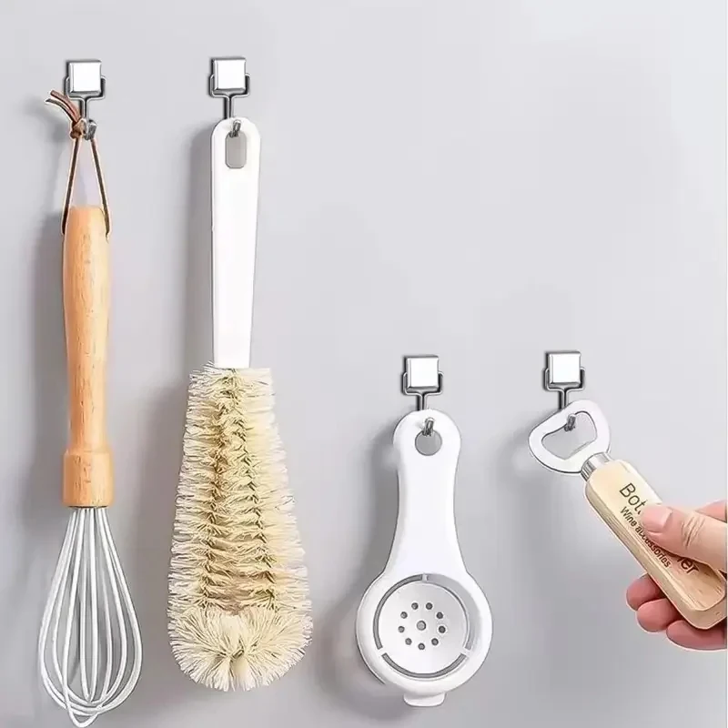 10PCS Strong Magnetic Hooks Multi-Purpose Storage Home Kitchen Bar Key Bathroom Hangers