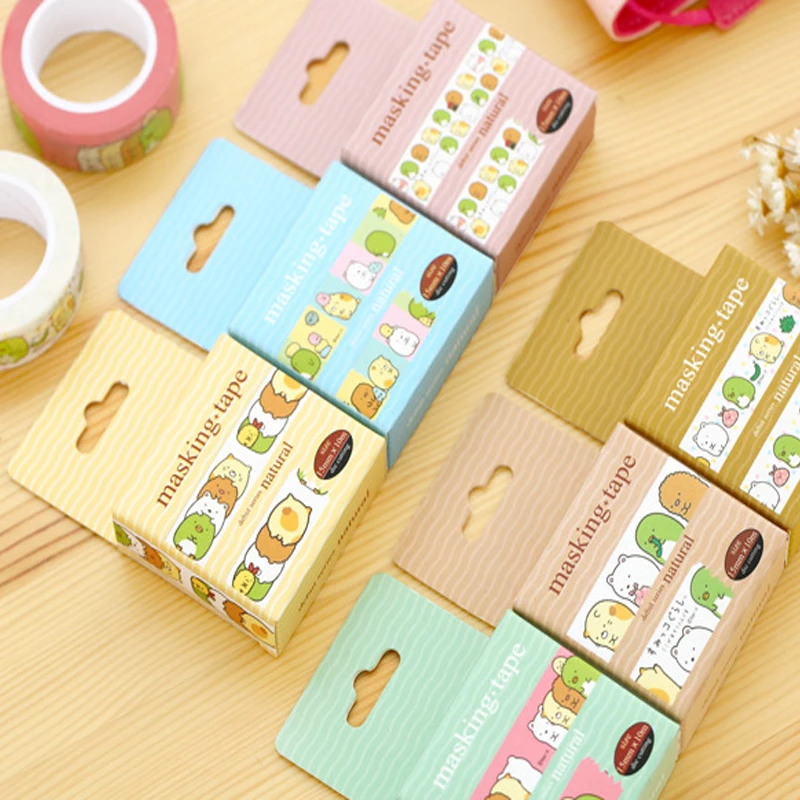 

1 шт./лот 10 м Япония мультфильм свежие Друзья серии бумага маскирующая Лента zakka DIY клейкая лента инструменты канцелярские принадлежности