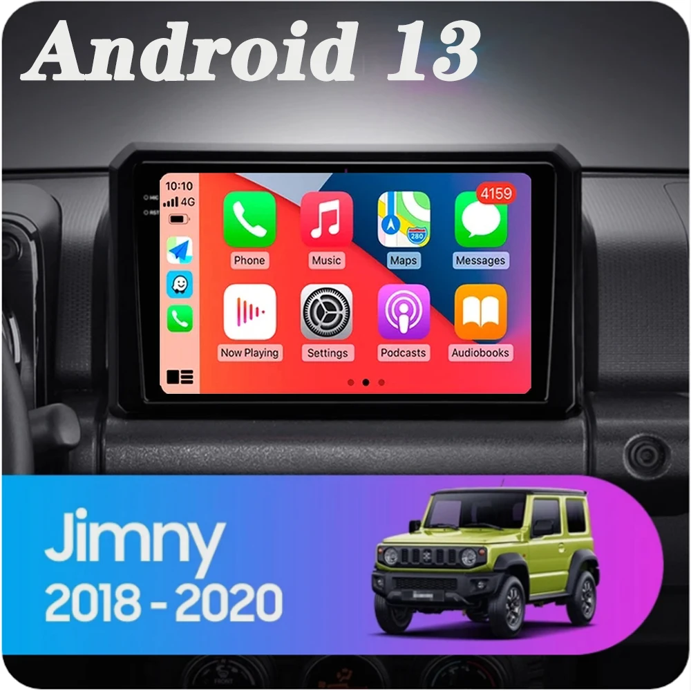 Автомобильный радиоприемник Carplay Android 13 для Suzuki Jimny 2018 2019 2020 навигация GPS