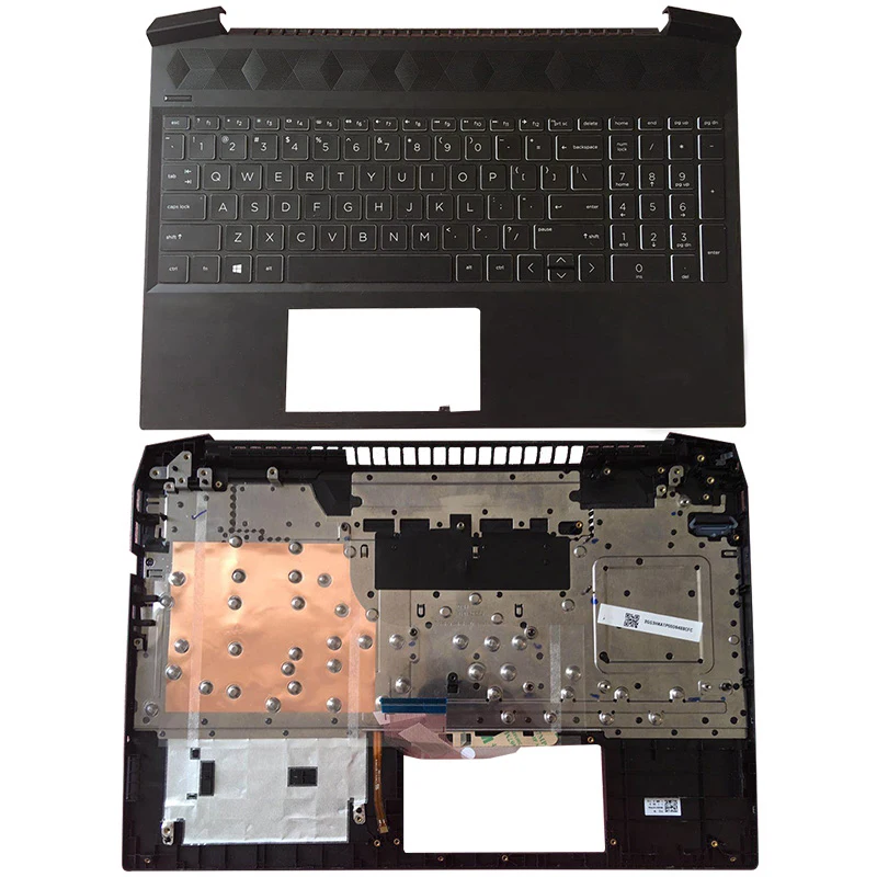 

NEW Original Laptop Frame Case for HP Pavilion Gaming 15-EC 15-ec0000 L72598-001 Laptop Palmrest Upper Case US Backlit Keyboard