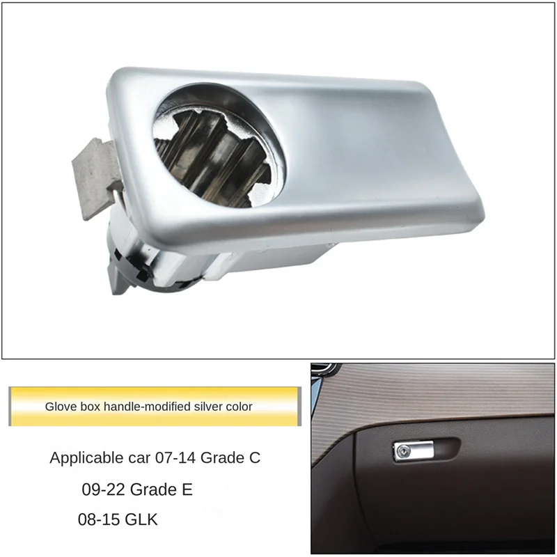 Фото Для Mercedes-Benz W204 W207 W212 X204 автомобильный ящик для перчаток ручка крышка замок ящик для перчаток Крышка переключатель №4