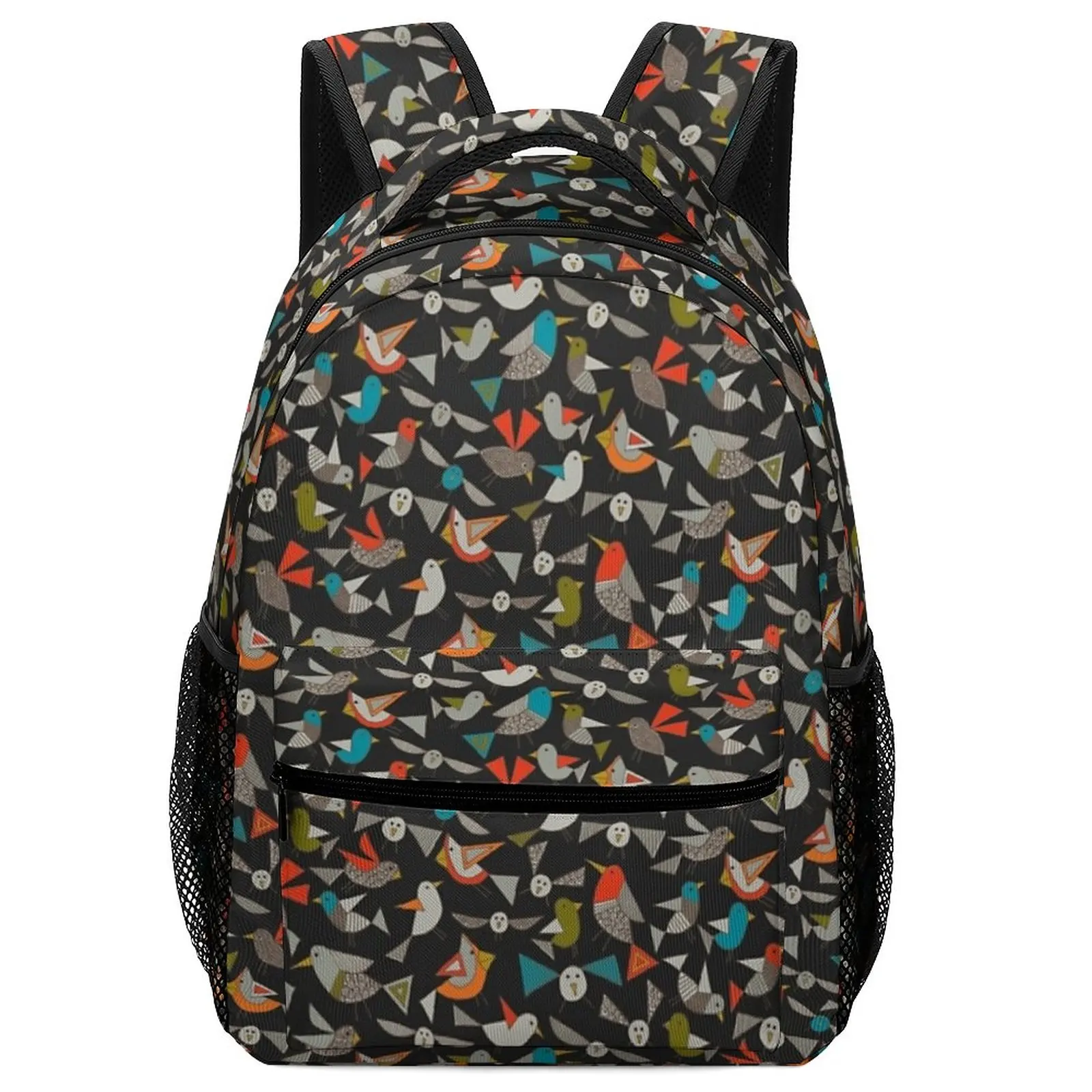 New Art Just Birds Dark Children Kids School Bag For Gril Men School Bags Children Backpack For Kindergarden