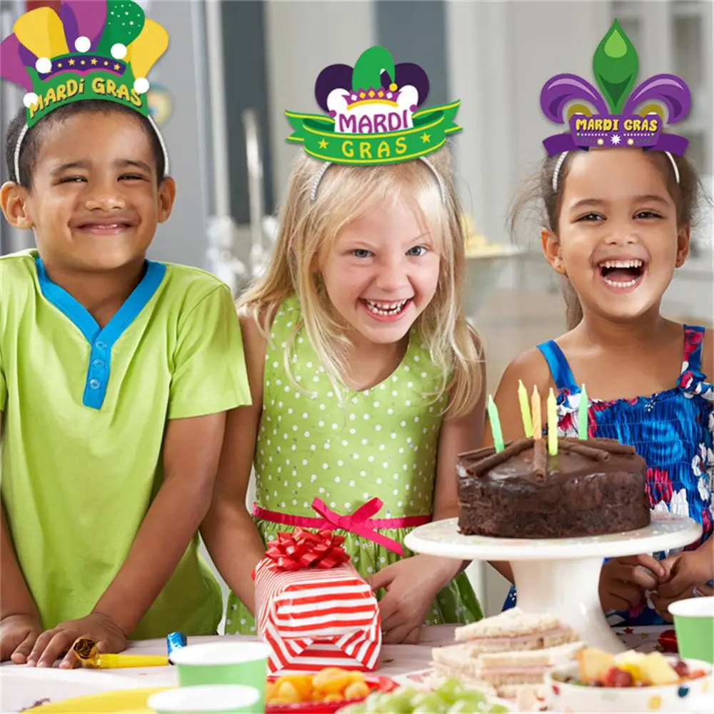 

Exquisite Carnival Decoration Party Headwear St. Patricks Day Hat Headband Mardi Gras Masquerade Party Decorations