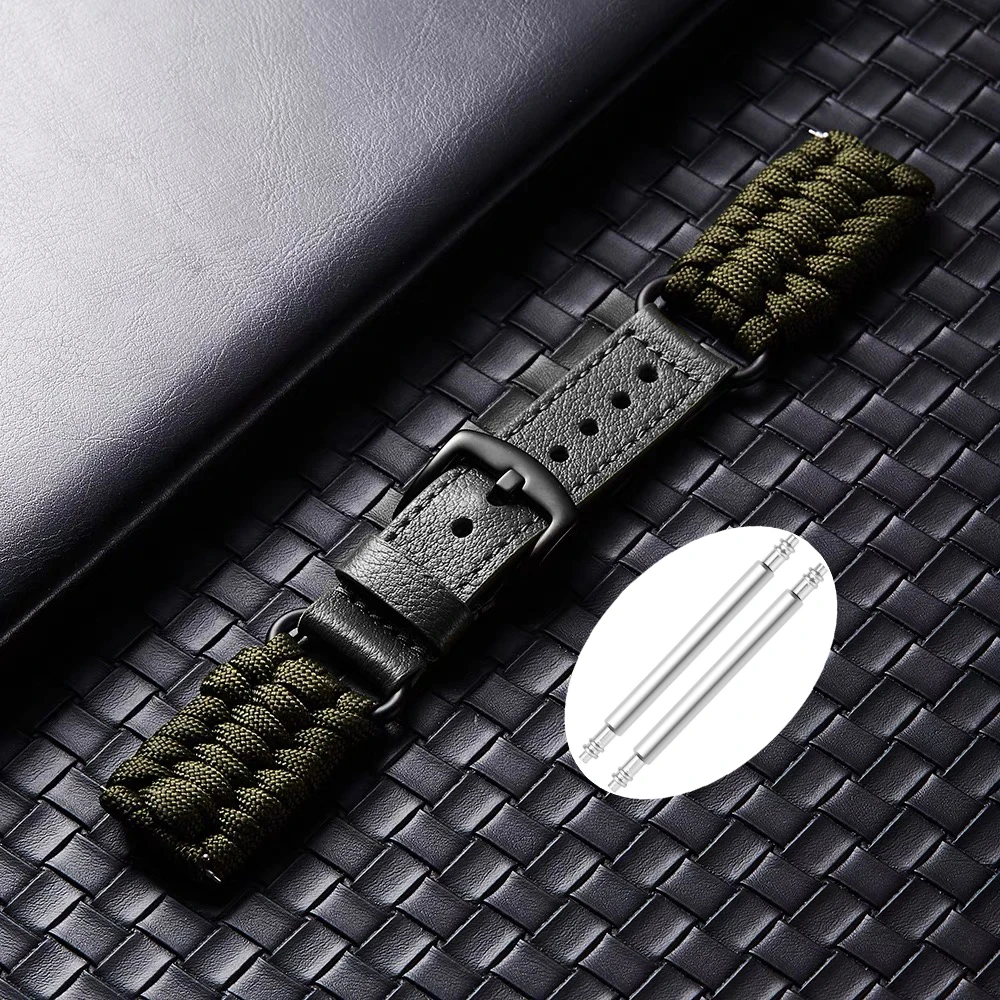 Ремешок 22 мм 20 для samsung galaxy watch 7/4/5/6/6classic/5pro/4classic band 44 40 47 43 45 46 42 спортивный нейлон