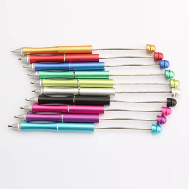 

50pcs Multicolor Plastic Beadable Pen Bead Pens Ballpoint Pen Gift Ball Pen Kidsparty Personalized Gift Wedding Gift for Guest