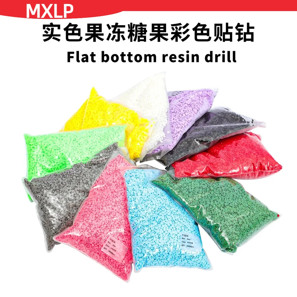 Стразы из смолы с плоской задней частью для DIY ювелирных изделий дизайна ногтей