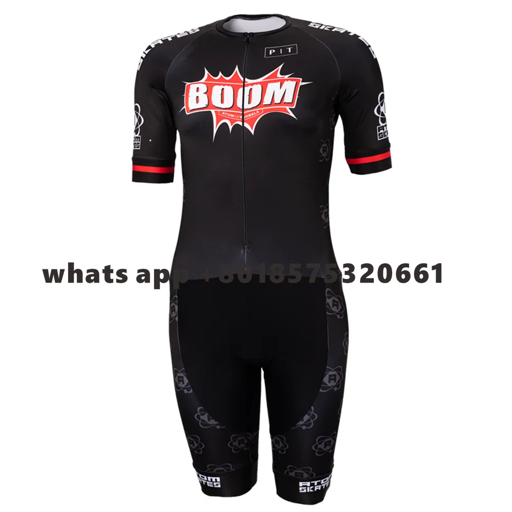 Фото Maple Skeelerpak Team Skate Dump Roze BONT Racing Skinsuit Speed Роликовые коньки Комбинезон для быстрого катания на триатлонных коньках №4