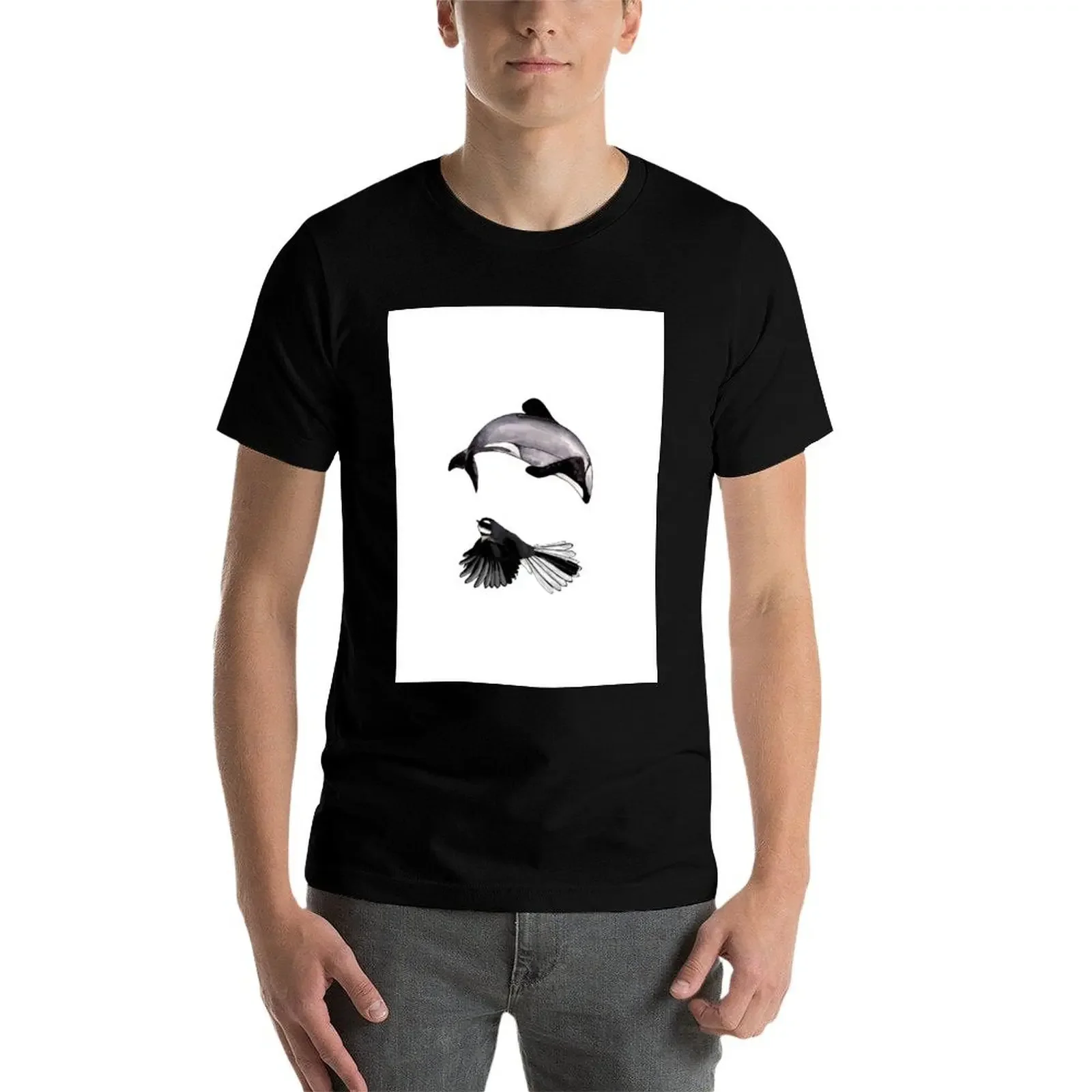 Футболка Maui Dolphin and Fantail Circle of Life футболки с рисунком больших размеров для мужчин