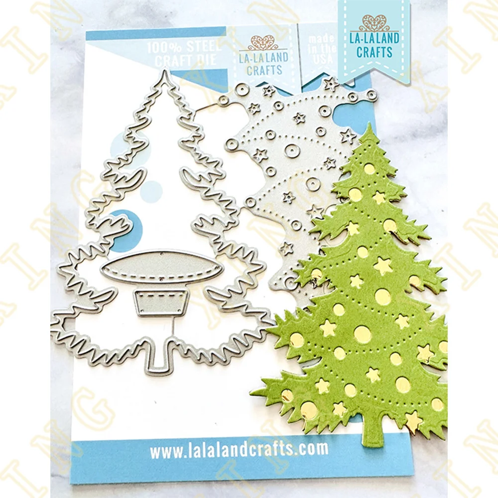 

Christmas Tree Metal Cutting Dies Scrapbook Diary Decoration Stencil Embossing Template Diy Greeting Card Handmade New Arrival