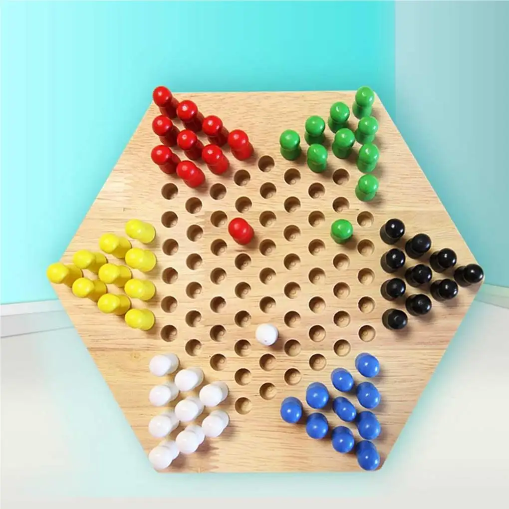 

Chinese Checkers Classic Checker Set Strategy Chess Game Toy Birthday