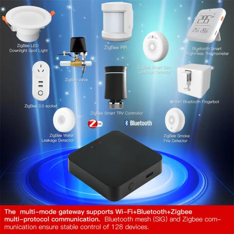 

Шлюз 3,0, совместимый с Bluetooth, многорежимный концентратор, беспроводной мост Tuya Smart Tuya, умное управление жизнью через Alexa Google Home, Новинка