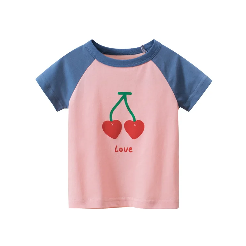 

Summer new 2022 children's short-sleeved t-shirt girl baby clothes