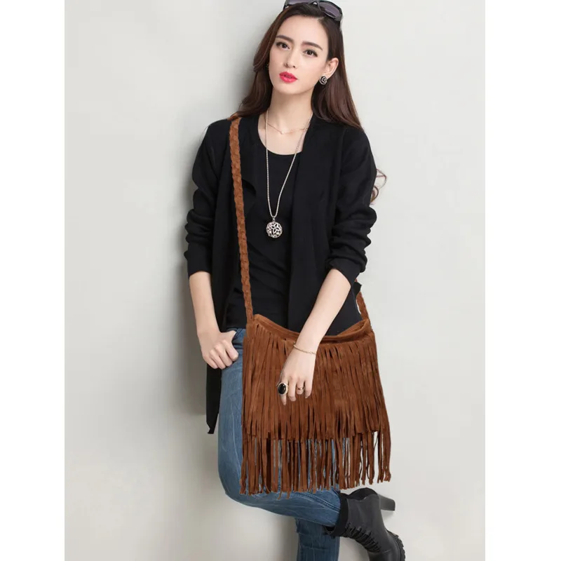 Large Capacity Handbag For Women 2023 New Fashion Shoulder Bag Frosted Bag Tassel Bag Single Shoulder Crossbody Bag, Vintage Bag