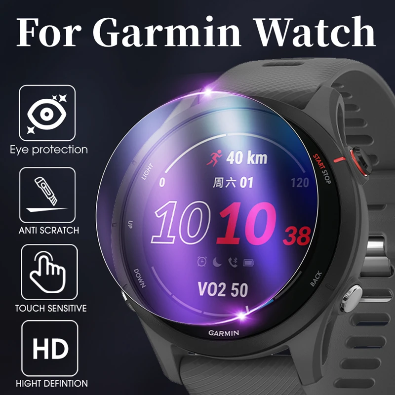 

5 шт. HD Прозрачная противофиолетовая фотопленка из закаленного стекла для Garmin Forerunner 265 S 965 2.5D, защитная пленка для экрана 265 S