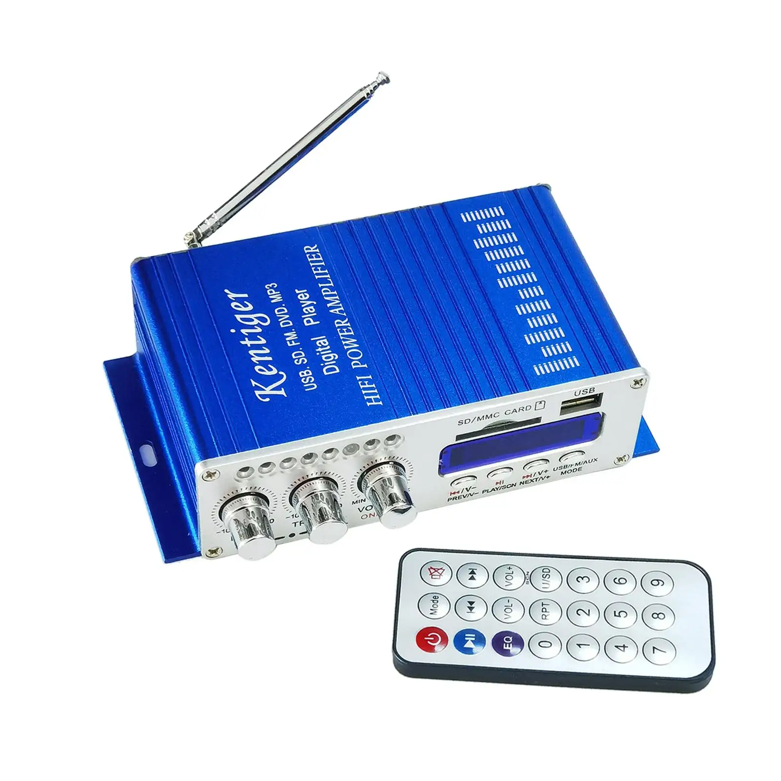 Kentiger HY-502 мини Hi-Fi стерео аудио усилитель FM/MP3/SD/USB/DVD для автомобиля мотоцикла дома