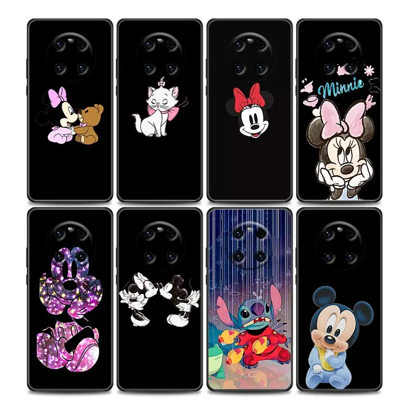 

Stitch Mickey Minnie Mouse Phone Case for Huawei Y6 Y7 Y9 2019 Y6p Y8s Y9a Y7a Mate 10 20 40 Pro Lite RS Soft Silicone Case