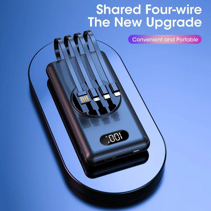 

Magnetic Suction 15W Wireless Fast Charging Power Bank 20000mAh Powerbank Qucik Charge External Battery Multi-device Charging