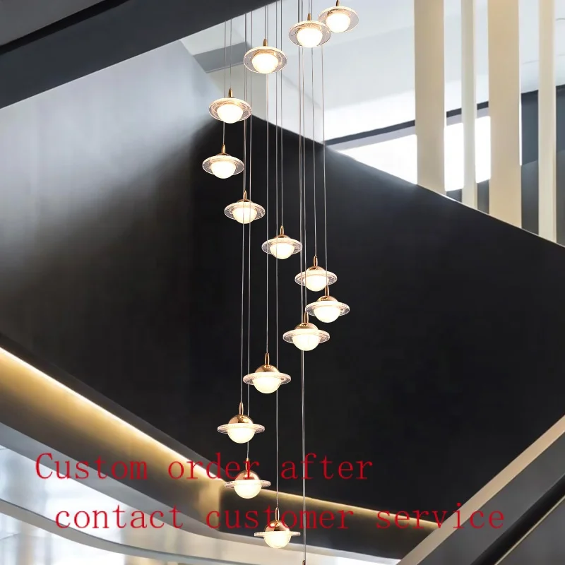 

Contemporary Classic Designer Room Decoration Pendant Lights Led Chandelier K9 Crystal Modern Ceiling Luxury Circle Home Gold St