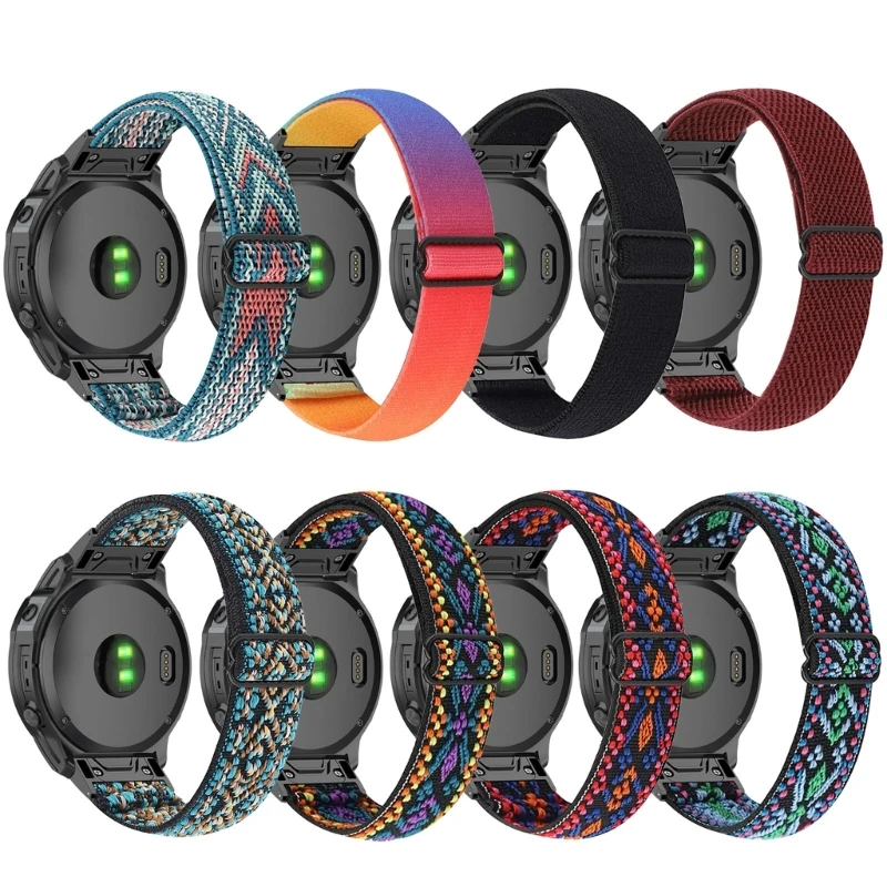 

Quick Release Smartwatch Nylon-Watchband Bracelet for Garmin Fenix 7S 7 7X Smartwatch Breathable Replace Wriststrap