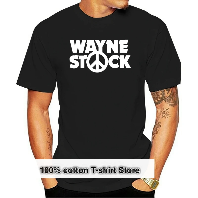 

WAYNES WORLD INSPIRED WAYNE STOCK T-SHIRT CLASSIC NEW TOP