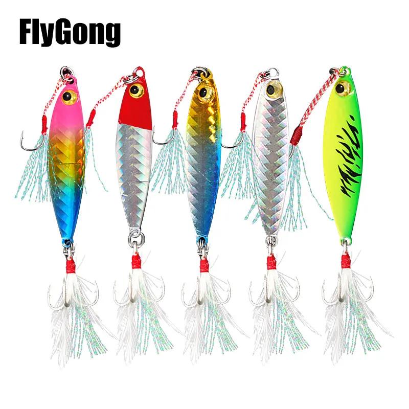 

1pcs Shore Cast Jigs 7g 10g 15g 20g 30g Long Casting Jig Wobblers Vibration Sinking Vibrating Flutter Sea Fish Lures Fishing