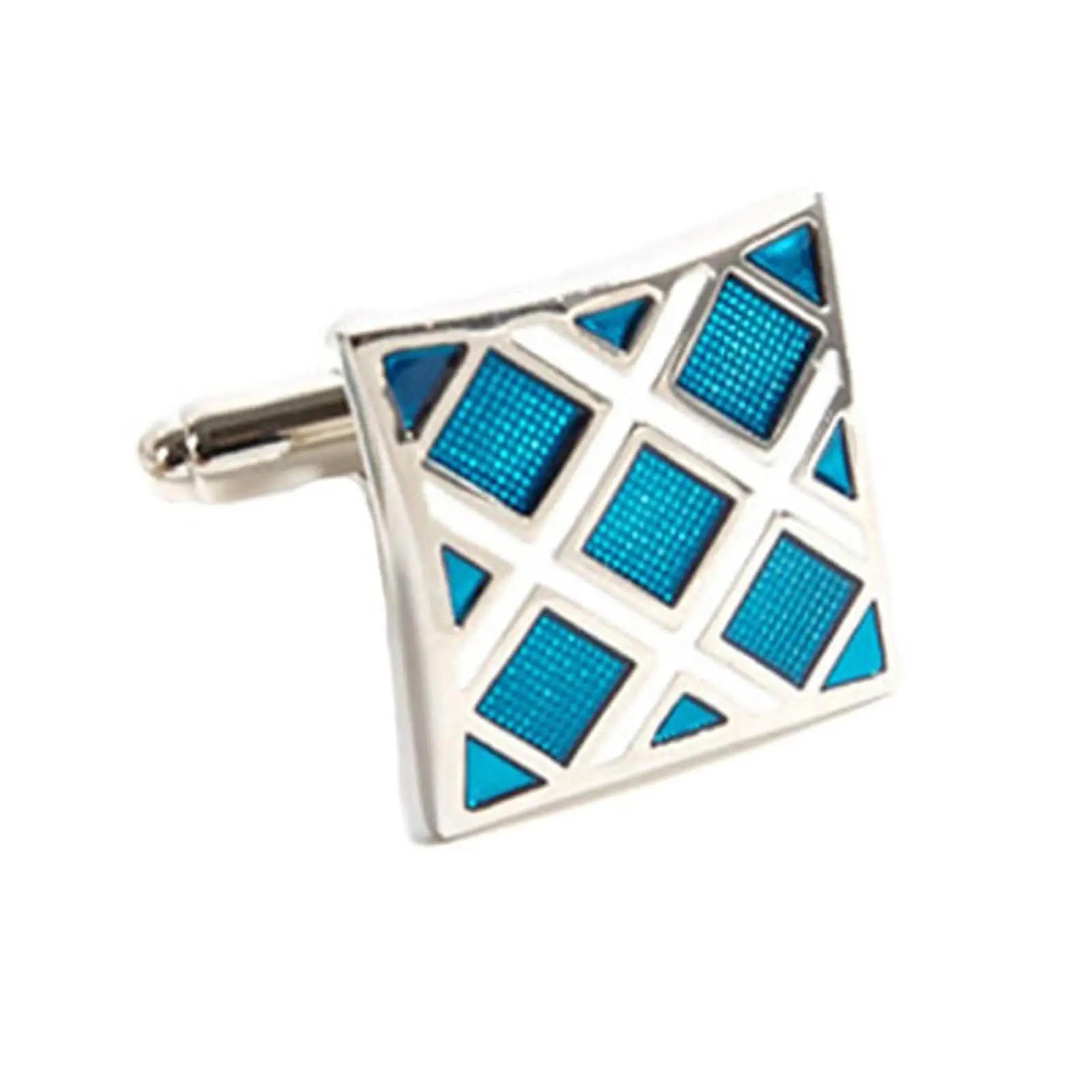 

1 пара мужских звеньев стильный клетчатый узор Простые Модные Ювелирные изделия Подарочные звенья для рубашек свадебный смокинг жениха