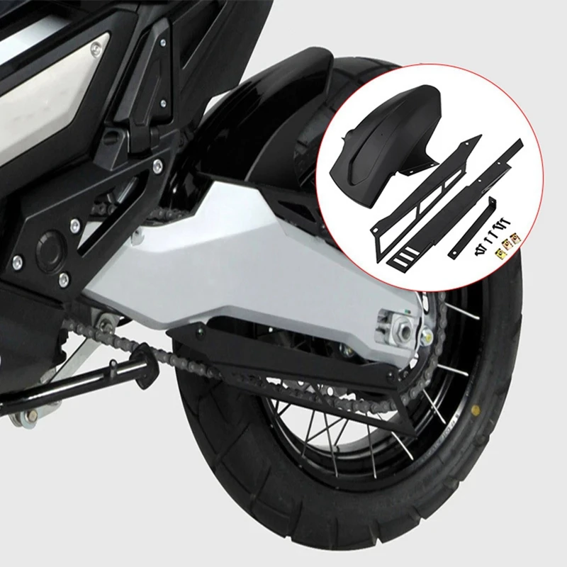 Фото Motorcycle Chain Decoration Cover And Rear Mudguard Anti-Mud Protector For HONDA XADV X ADV 750 2017-2021 2022 №3
