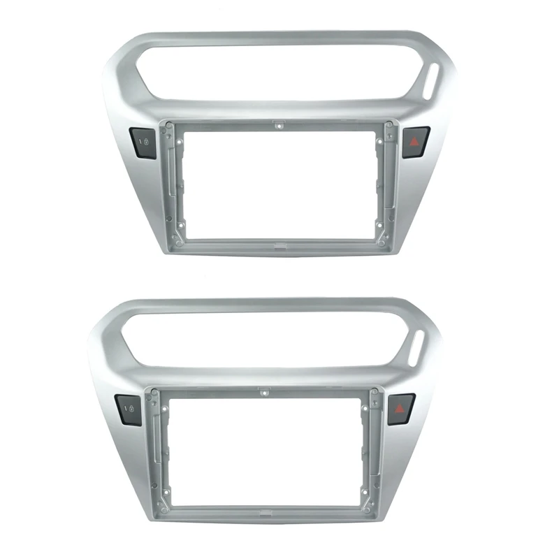

2 шт. 9 дюймов 2Din Автомобильная стереопанель панель Рамка для DVD панель рамка для установки комплект отделки для PEUGEOT 301 Citroen SLYSEE