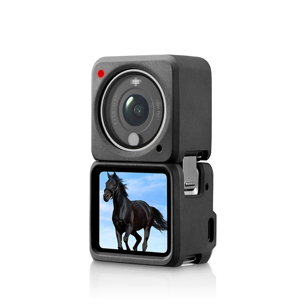 

Silicone Case for DJI Action 2 Tempered Sport Camera Dustproof Protective Case Anti-Fall Cover for DJI OSMO Action 2 Accessories