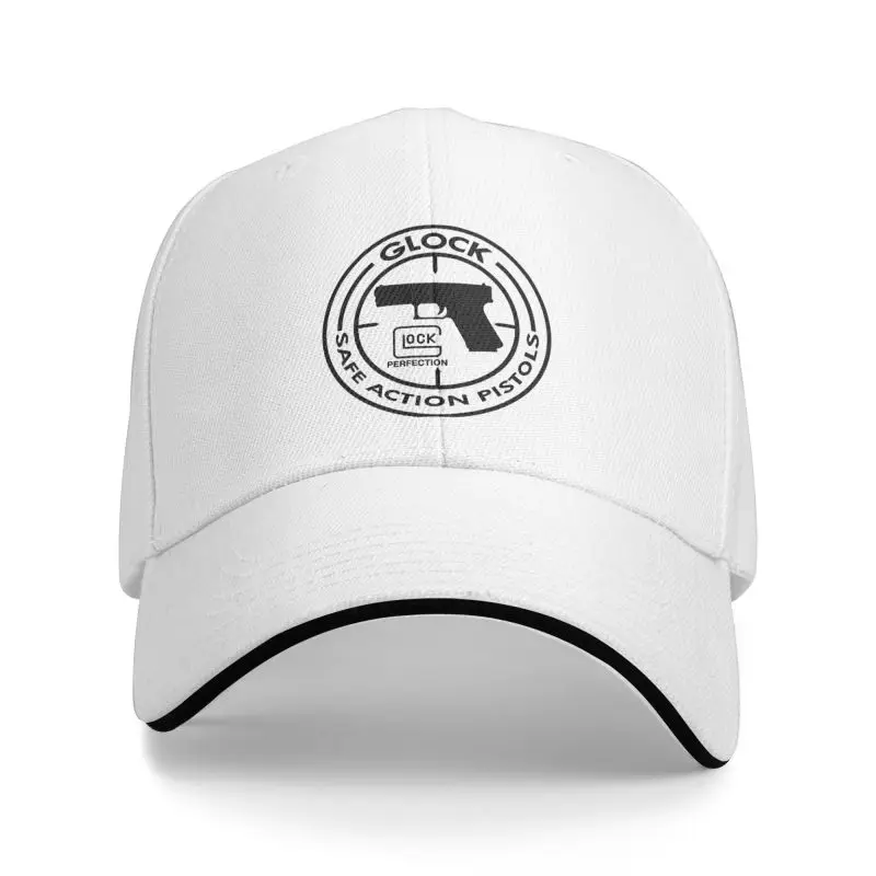 Custom Glock Pistol Baseball Cap Women Men Adjustable USA Handgun Pistol Logo Dad Hat Streetwear