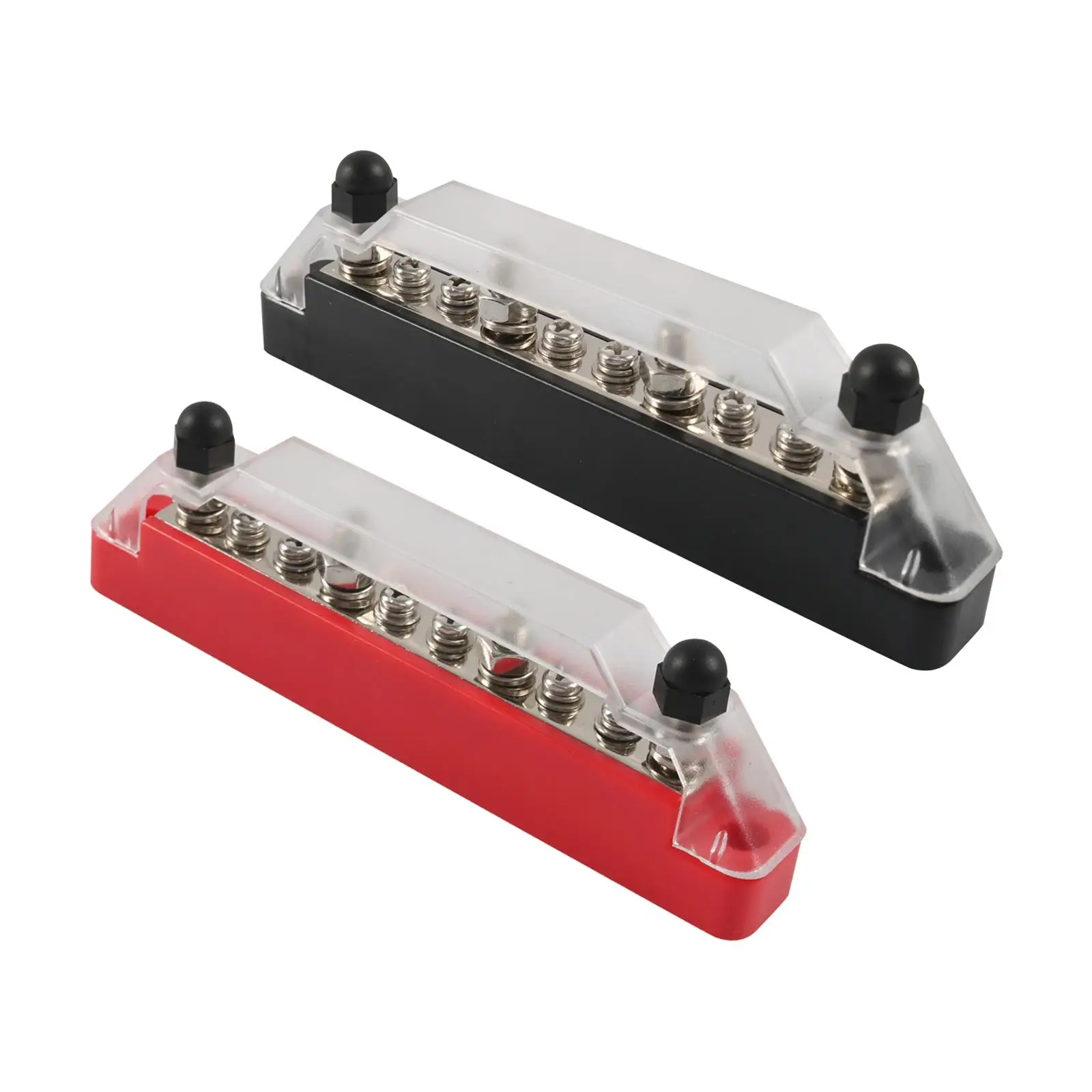 

2 Pieces Ground Power Distribution Block Bus Bar Fits for Vehicles RV Boat