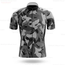 Cycling Jerseys Man 2022 Summer Short Sleeves Bike Jerseys Camouflage Maillot Ropa Ciclismo MTB Road Bike Riding Cycling Shirts