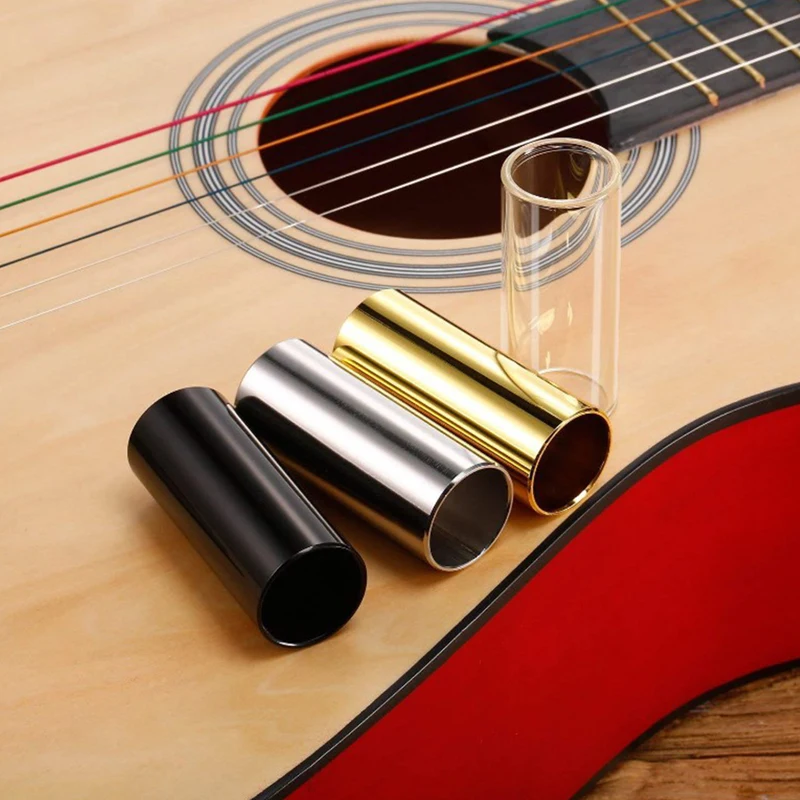 

1PC 60MM High Guitar Slide Bar Stainless Steel Metal/Glass Finger Slides for Guitar New 60 * 25.2 * 21 * 2.1mm