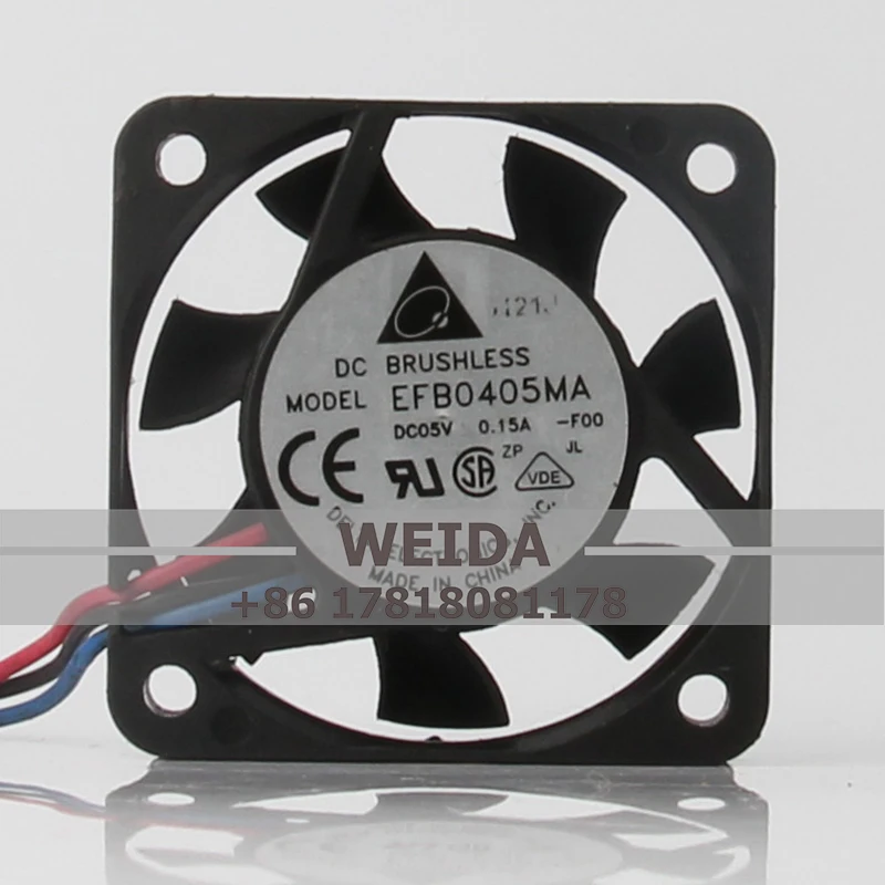 EFB0405MA чехол выключатель охлаждающего вентилятора с двойным шаровым осевым потоком, центробежная Вентиляция для DELTA DC5V 0.15A EC AC 40x40x10 мм 4 см 4010